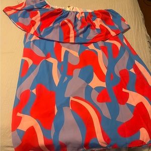NWOT. One shoulder boutique dress